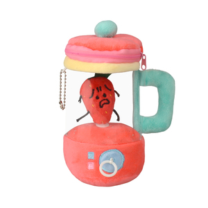 Nouvelle nouveauté semblant de jouer préscolaire conception personnalisée presse-agrumes en peluche pondéré enfants 3 ans tirer ligne filature jouet avec fraise - Product Image 1