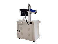 Machine de marquage au laser à fibres optiques imprimée en couleur 3D pour métal/plastique/étiquettes/chaînes de clés/stylos