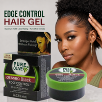 Prodotti per lo styling dei capelli a olio d'oliva a marchio privato 24 ore su 24 gel per capelli forte