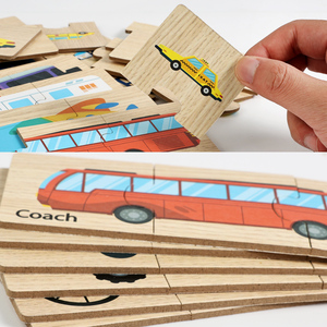 Nouveau Puzzle en bois Montessori jouet jeu d'illumination numérique apprentissage précoce jouets mathématiques pour enfants Cognition animale Puzzles - Product Image 5