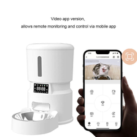 Distributeur automatique intelligent 4L pour animaux de compagnie avec contrôle WiFi par téléphone portable et application, pour chats et chiens