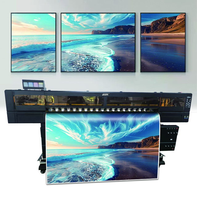 Large Format Printer Digital; Vinyl Sticker Car Wrap Wallpaper Four Heads Flex Banner Xp600 Eco Solvent Printer;