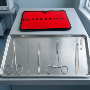 Kit de Instrumentos Quirúrgicos Manuales de Podología Grip, 6 Piezas, Acero Inoxidable, Estuche de Cuero, Certificación Personalizada, Blush Surgical High - Product Image 6