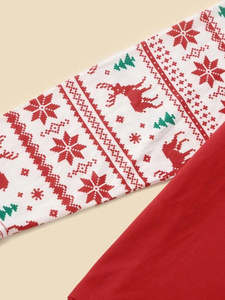 Pigiama natalizio in cotone personalizzato vendita calda 1pc pigiama familiare abbinato invernale - Product Image 5