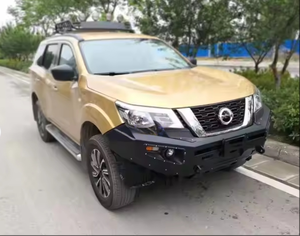 Per Nissan Terra 2018+ 4x4 Accessori Paraurti Anteriore Off-Road in Acciaio Rinforzato Nero con Staffa Verricello e Fori per Fendinebbia - Product Image 4