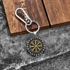 Porte-clés Symbole Viking en Acier Inoxydable, Pendentif Flocon de Neige, Cadeau Unisexe, Breloque - Product Image 3