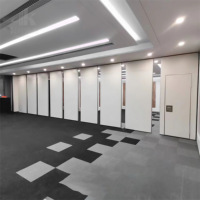 Cloison acoustique pliable en aluminium avec isolation en laine de roche, absorption acoustique très efficace, design moderne, 85 mm, restaurant