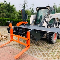 RIMA Processeur de bois hydraulique tout-en-un, fendeuse de bûches, attache pour mini-chargeuse, processeur de bois de chauffage