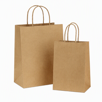 Sac de courses en papier kraft avec poignée torsadée, personnalisé
