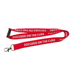 High Quality Heat Transfer <b>Polyester</b> Webbing <b>Lanyard</b> with Safety Buckle Custom Logo Single Color Printed <b>Lanyard</b> for ID Badge - Product Image 2