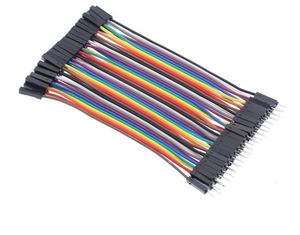 Ruised 40pin mehrfarbig Dupont WI <span class=keywords><strong>Re</strong></span> 40PCS Dupont 10C M Stecker zu Buchse Jumper WI <span class=keywords><strong>Re</strong></span> Ribbon Kabel für Ar - Product Image 1