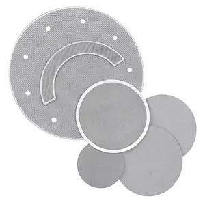 LIANDA SS304 SS316L stainless steel sintered porous metal filter disc/plate sintered disc filter dryer nutsch filter