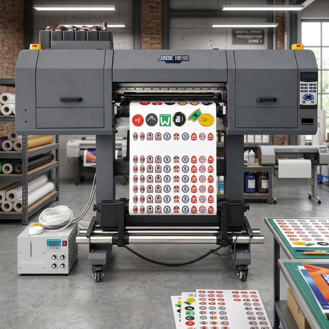 600mm Industrial Flatbed UV Inkjet Hybrid Printer for Flex/PVC with  3 to 4 PCS EPS0N I3200-U1 Printheads Easy to Operate