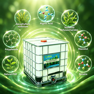Oligosaccharides d'algues (AOS) – Extrait d'algues brunes – Biostimulant liquide – Biofertilisant pour améliorer la tolérance au stress abiotique - Product Image 1