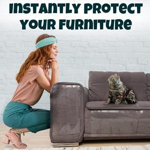 <span class=keywords><strong>Anti</strong></span>-Katzen-Kratz-Möbelschutz 10er-Pack Sofaschutz Gegen Katzenkrallen mit 40 Drehstiften - Product Image 2