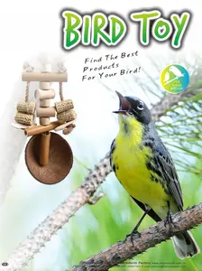 Cage à oiseaux pour animaux de compagnie hamac balançoire jouet suspendu grands jouets d'oiseaux colorés