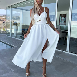 Vêtements d'été Sexi Femme <span class=keywords><strong>Robe</strong></span> longue Vestidos Casuale Elg Bleu rose Robes de soirée - Product Image 2