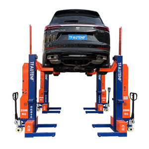 TFAUTENF CE 10000KG Pont élévateur mobile sans fil à 4 colonnes avec affichage numérique, affiche la hauteur et la charge en temps réel pour chaque <span class=keywords><strong>colonne</strong></span> - Product Image 4