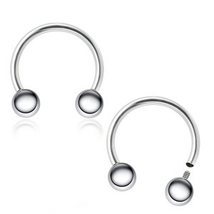 2 uds G23 titanio roscado internamente 4mm bola/cono nariz tabique herradura <span class=keywords><strong>aro</strong></span> ceja labio ombligo vientre pezón Piercing - Product Image 1
