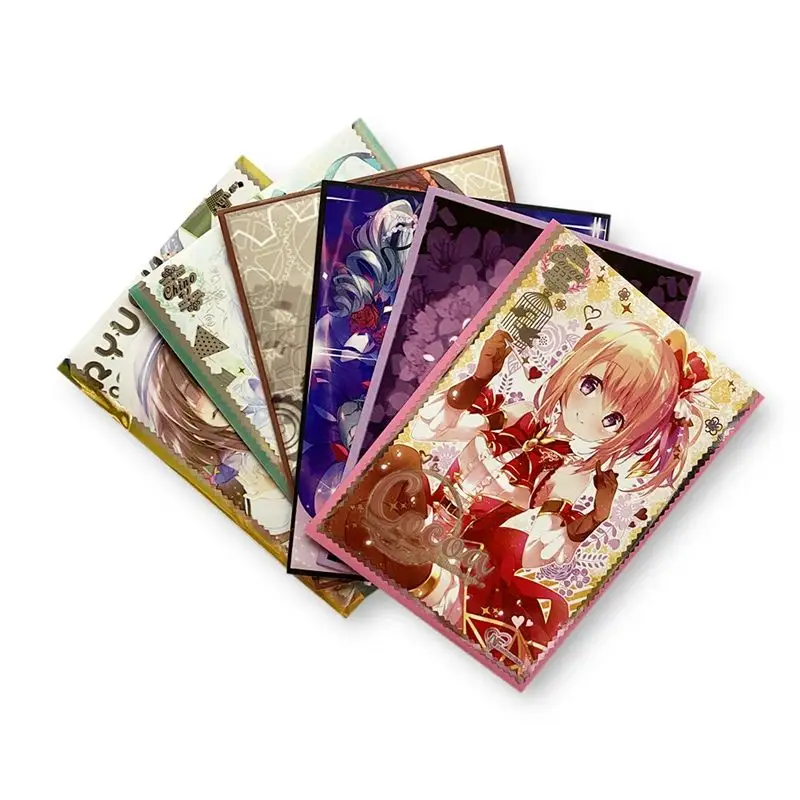 Werkspreis Hologramm-Druck-Kartenhüllen Kunstdruck individuell bedruckt Mtg Yugioh Tcg sexy Anime Handelsspielkartenhüllen