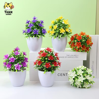 Fleurs artificielles TGYW, petite plante bonsaï en plastique, décoration créative de bureau, bricolage, jardin, Noël, Pâques, cadeau pour la maison et le bureau