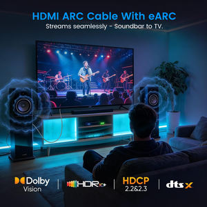 Câble <span class=keywords><strong>HDMI</strong></span> en fibre optique SYONG 8K, câble <span class=keywords><strong>HDMI</strong></span> 2.1, prend en charge 8K60Hz, 4K120Hz, 48 Gbps, HDR dynamique 10, EARC, <span class=keywords><strong>Dolby</strong></span> <span class=keywords><strong>Vision</strong></span>, HDCP2.2, 100 m - Product Image 6