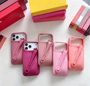 Coques de téléphone portable antichoc en silicone style Ins pour <span class=keywords><strong>iPhone</strong></span> 17/16/15/14/13/12/<span class=keywords><strong>11</strong></span> Pro Max avec emballage type boîte à rouge à lèvres et protection intégrale - Product Image 4