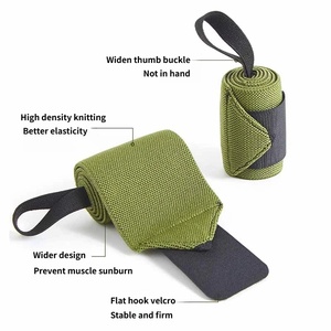 Muñequeras Deportivas para Levantamiento de Pesas, Gimnasio, Cross Training, con <span class=keywords><strong>Soporte</strong></span> Acolchado para el <span class=keywords><strong>Pulgar</strong></span>, Correa de <span class=keywords><strong>Soporte</strong></span> para la Mano, Color Sólido - Product Image 2