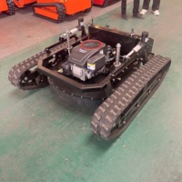 Tondeuse à gazon autotractée 4 temps avec lame à neige et télécommande, moteur essence de qualité industrielle, vente en gros