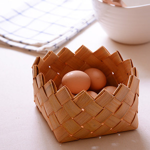 Giỏ Đựng Rau Bánh Mì Bằng Gỗ Hình Vuông Thân Thiện Với Môi Trường Giá Rẻ Giỏ Quà Giáng Sinh Bằng Gỗ Rỗng - Product Image 3