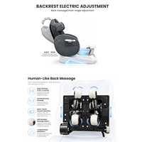 Fauteuil de massage pédicure JOXIN avec spa pour les pieds, LED 7 couleurs, bain à remous, massage manuel du dos, siège électrique réglable, mobilier de salon