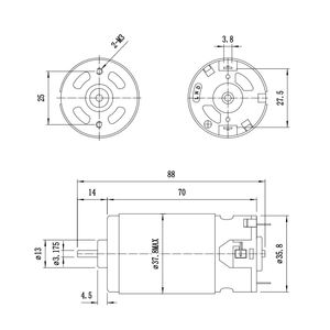 RS5612マイクロブラッシングDCモーター自動車用直接効率<span class=keywords><strong>120v</strong></span> 0.85A - Product Image 5