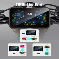 Écran Moto Intelligent Étanche 6.25 Pouces Apple Android GPS Carplay Moto Caméra de Tableau de Bord 4K Écran Carplay pour Motos