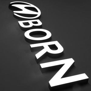 Letras de Canal Metálicas Profesionales con Iluminación Frontal y Trasera, Letras de Canal con Iluminación Frontal sin Borde para Exteriores - Product Image 2