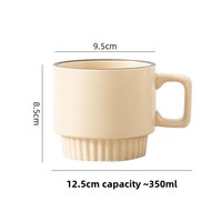 Tasse à café en céramique mate vert matcha avec logo personnalisé, fabriquée en Chine, 12 oz, pour café filtre