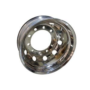 トラック・バス用 22.5X8.25 アルコア製 7穴 カスタムポリッシュ仕上げ 特殊エアホール付き 新品 鍛造アルミ合金ホイール - Product Image 3
