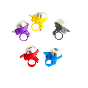 Mini timbre de bicicleta, timbre de pulgar rojo de aluminio y plástico, sonido fuerte, bocina para bicicleta de montaña con sonido claro para ciclismo - Product Image 4