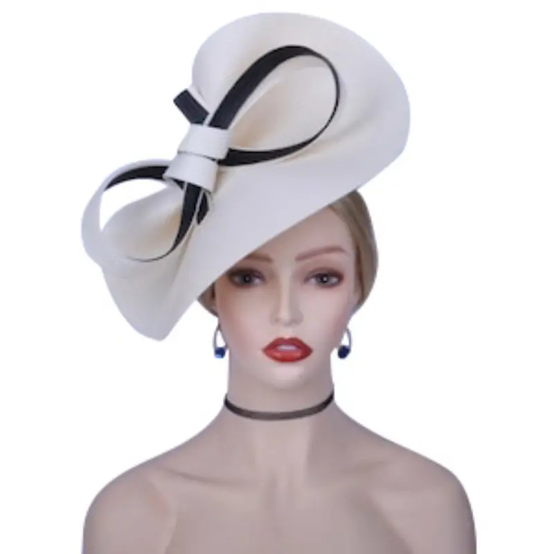 Newest Fashion Style Fascinator Kentucky Derby Hat Straw Wedding Tea Party Photography Hat for Women