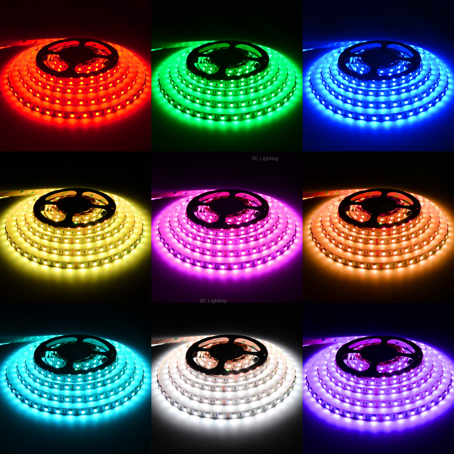 multi color led light strip with remote control