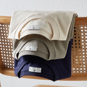 เสื้อยืดคอตตอนแท้ 100% แบบเรียบสำหรับผู้ชาย เสื้อยืดแขนสั้นทรงโอเวอร์ไซส์ เสื้อยืดเปล่าสำหรับพิมพ์ลาย เสื้อยืดแบบยูนิเซ็กซ์ ขายส่ง - Product Image 2