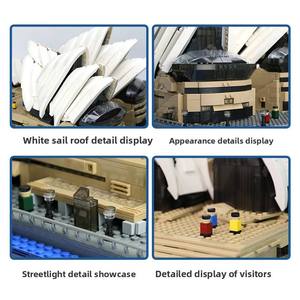 8210 Sydney Opera House Large-Scale Street View Series ABS <b>Plastic</b> Building <b>Blocks</b> Multifunctional Creative Assembly - Product Image 5