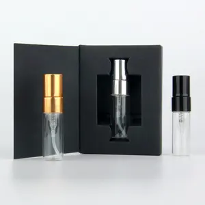 3Ml 5Ml 10Ml Navulling Parfum Spray Mini Glazen Fles Parfum Spuitfles Met Zwarte Hoes