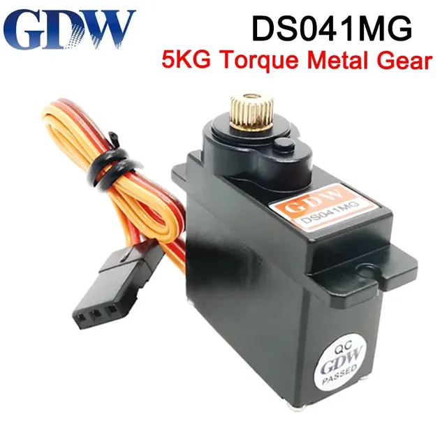 GDW DS041MG 5KG 76V Metal Gear Micro Mini Digital Servo High Speed Angle 180 450 Helicopter Fix-wing