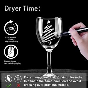 Bview Art pour <span class=keywords><strong>stylo</strong></span> marqueur 3pcs miroir permanent réfléchissant pour les projets d'art de bricolage la plupart des surfaces de marquage - Product Image 6