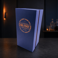 Boîte à vin de luxe personnalisée avec insert intérieur protecteur, emballage cadeau en carton rigide pour l'expédition de bouteilles