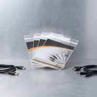 Wholesale Eco Friendly Recyclable Poly Grip Seal Bag Reclosable Euro Slot Header Clear Packet for Hardware Electronic Parts