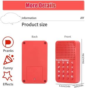 Máquina de Sonido Portátil ESYS con 16 Efectos de Sonido, Generador de Sonido Electrónico con Batería Integrada, Enchufe Estadounidense, Plástico Resistente, Rojo, Práctico para Bromas - Product Image 6