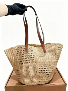 Sacs bandoulière en paille de grandes marques pour femmes, vente en gros, sacs de voyage de luxe en polyester grande capacité, usage quotidien - Product Image 5