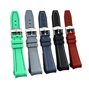 Correa Deportiva de Silicona Líquida de 20 mm, Resistente al Agua, Suave, con Extremos Curvos y Transpirable para Reloj MoonSwatch, Superventas - Product Image 1