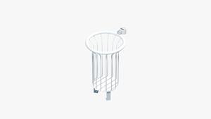 BDB P10-001 Poubelle de rangement modulaire résistante aux chocs, bac à déchets extérieur, conteneur métallique sans couvercle, dessus ouvert - Product Image 5